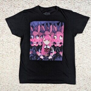 Demon Bunny Heads T-Shirt Black Graphic Sz MEDIUM Anime Tee 1001 Stars Hot Topic
